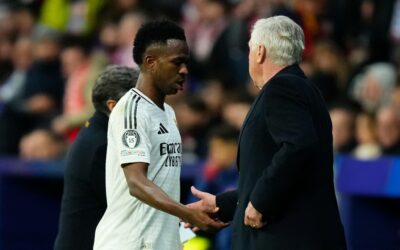Vinicius and Carlo Ancelotti